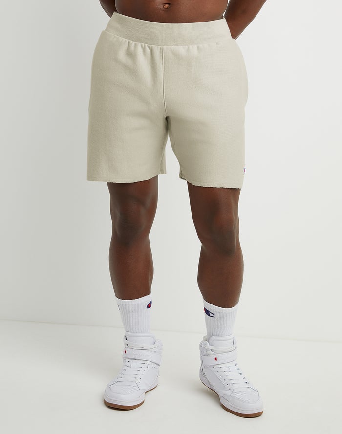 Champion Herre Shorts Hvide - Reverse Weave Cut-Off - Danmark MPH-951862